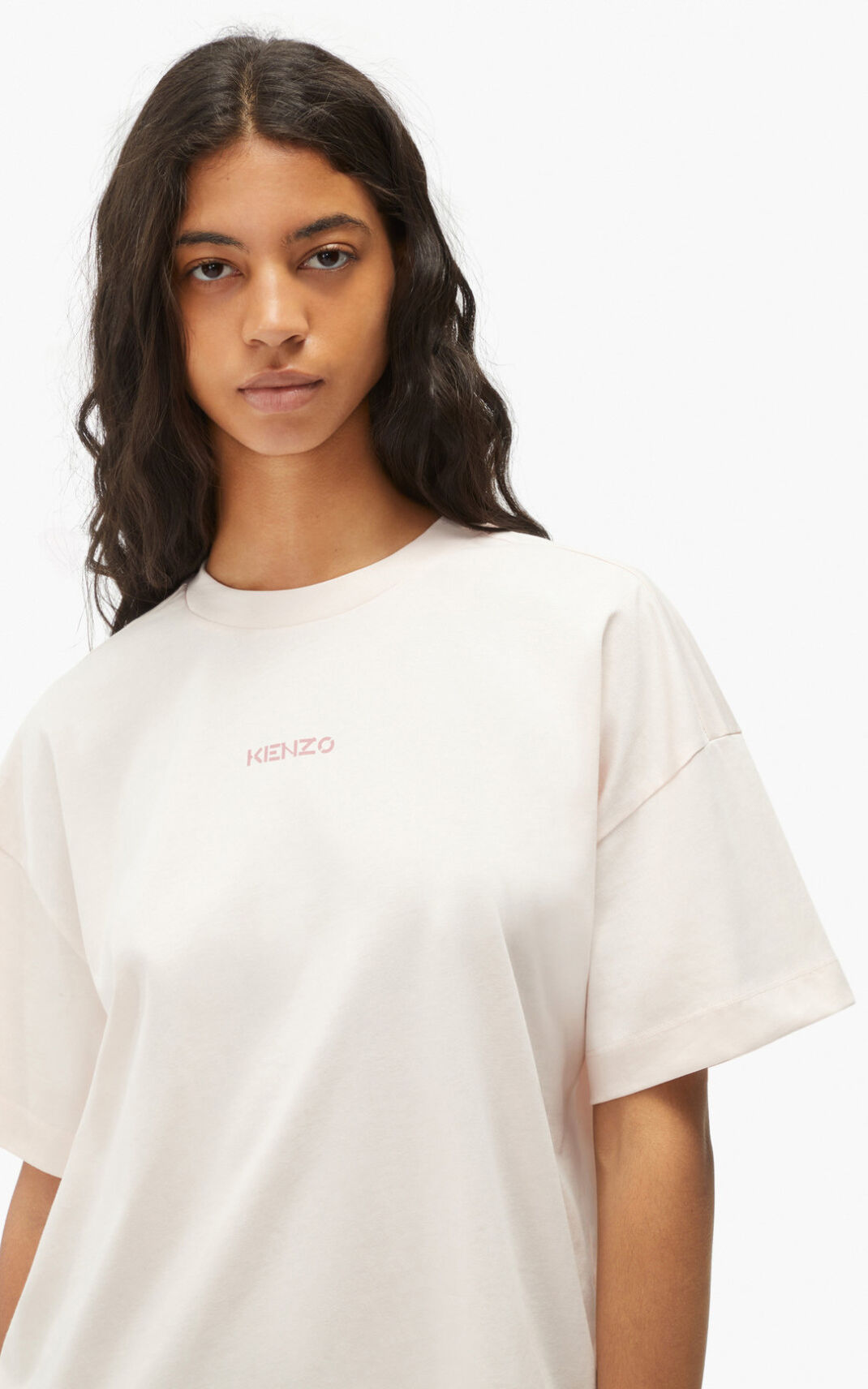 Kenzo Logo boxy Tシャツ レディース ピンク - GYHJPD954